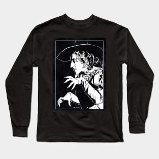 WICKED WITCH OF THE WEST - The Wizard of OZ (Black and White) Long Sleeve T-Shirt